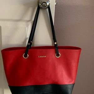 Calvin Klein Saffiano Leather tote